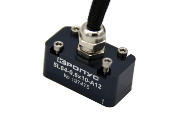 5L64-0,6х10-A12 фазированная решетка, 64 эл, 5 МГц  5L64-0,6х10-A12 фазированная решетка, 64 эл, 5 МГц