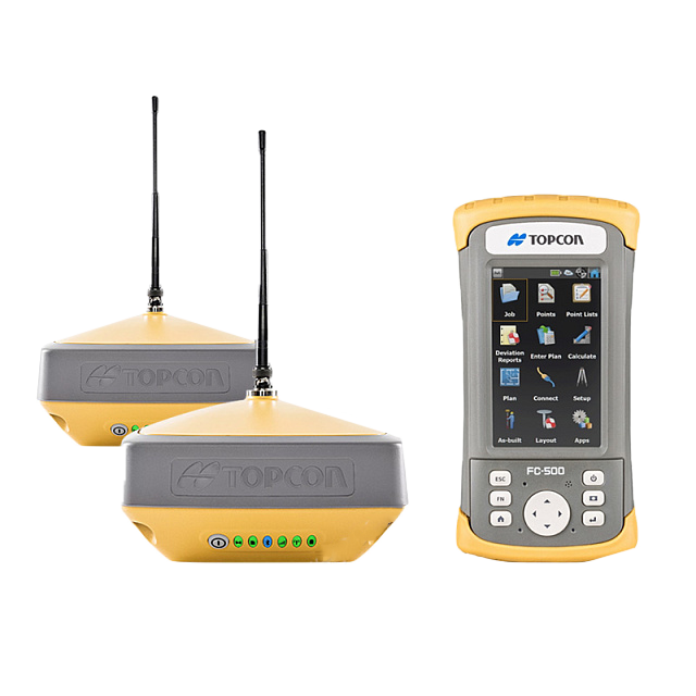 Комплект из двух приемников Topcon Hiper VR UHF/GSM и контроллера FC-500